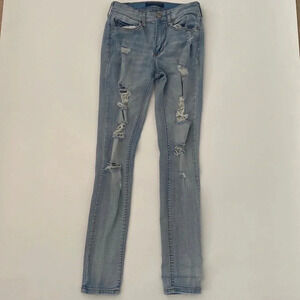 AéRopostale High waisted jeggings size 2 denim jeans